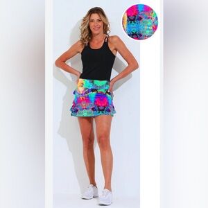 Dona Jo Surreal Tennis Pickleball Skort Size 1 Small